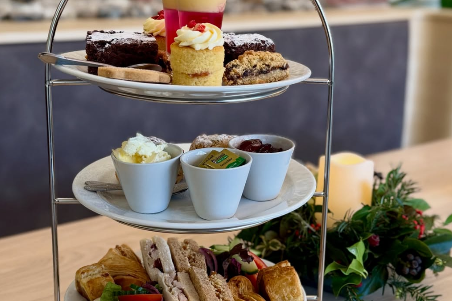 Afternoon tea photographed for lifestyle and hospitality social media content